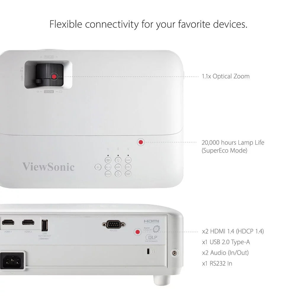 3500-Lumen Full HD DLP Home Theater Projector A418