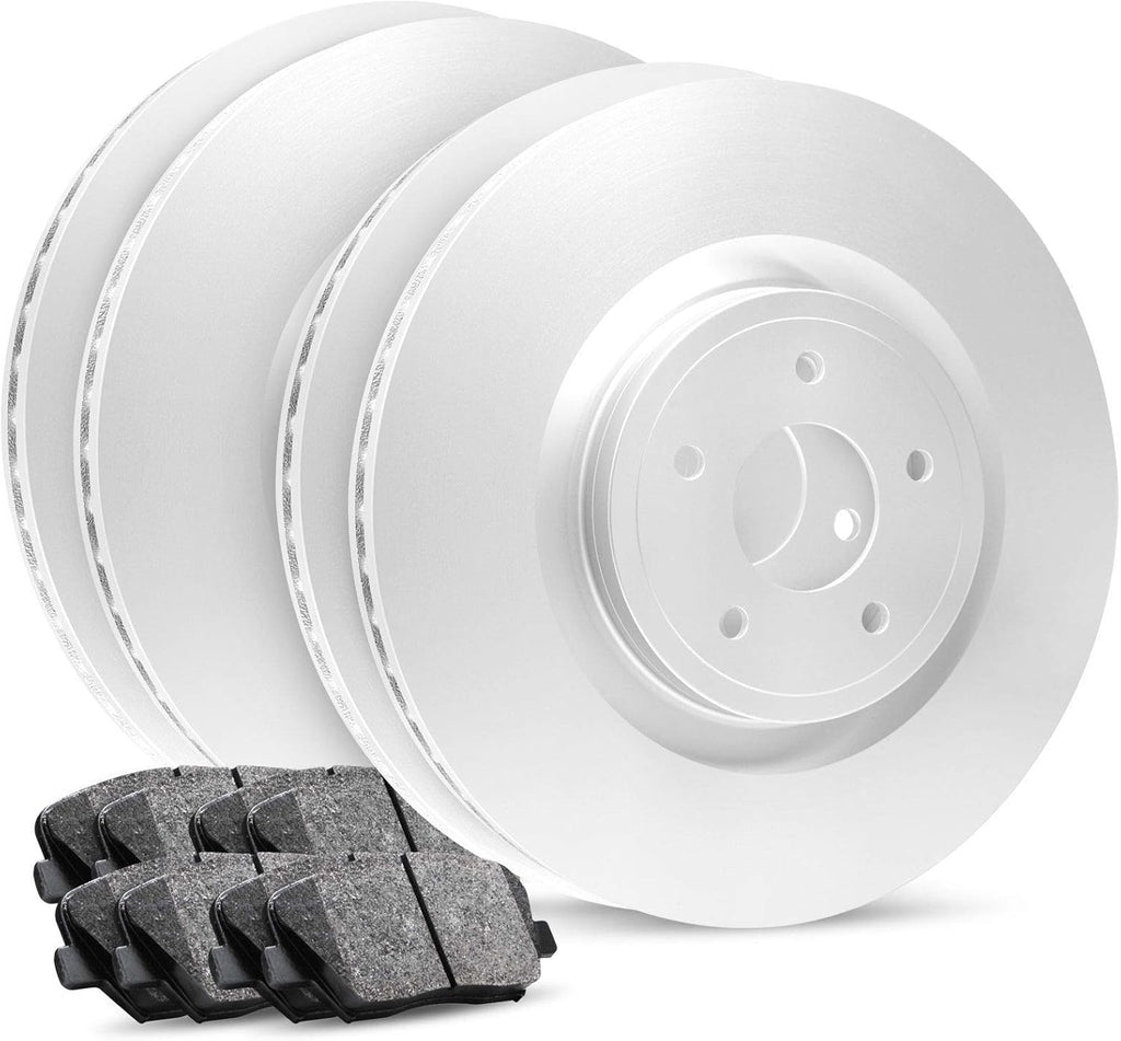 Carbon Front Rear Brake Rotors with Ceramic Brake Pads and Hardware Kit F234