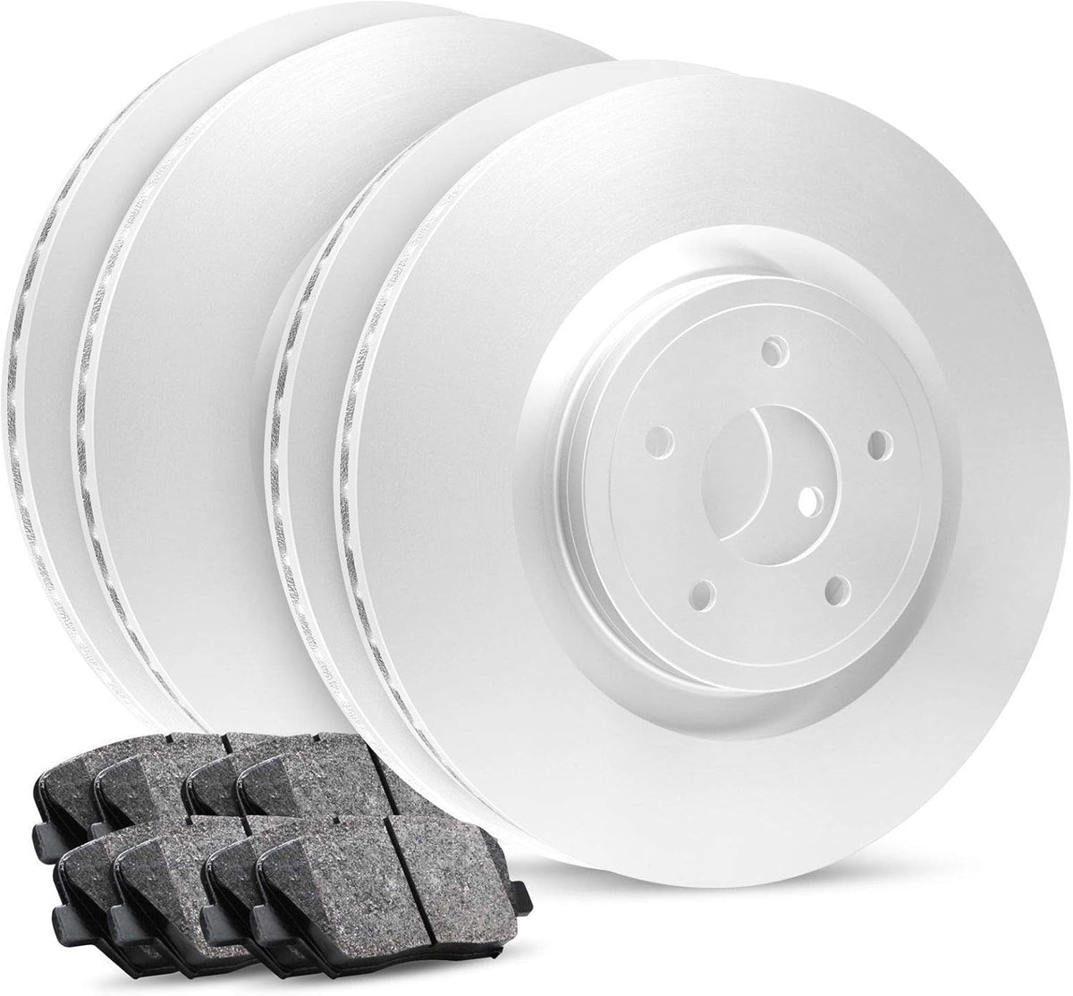 Carbon Front Rear Brake Rotors with Ceramic Brake Pads and Hardware Kit F234