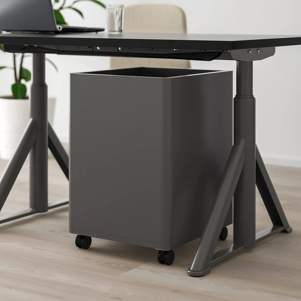 Dark Gray Drawer Unit on Casters X25753