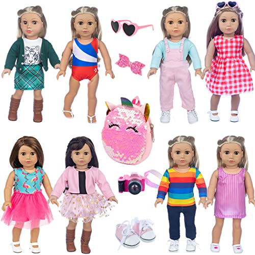 10 Sets 18 Inch Doll Clothes and Accessories E6787