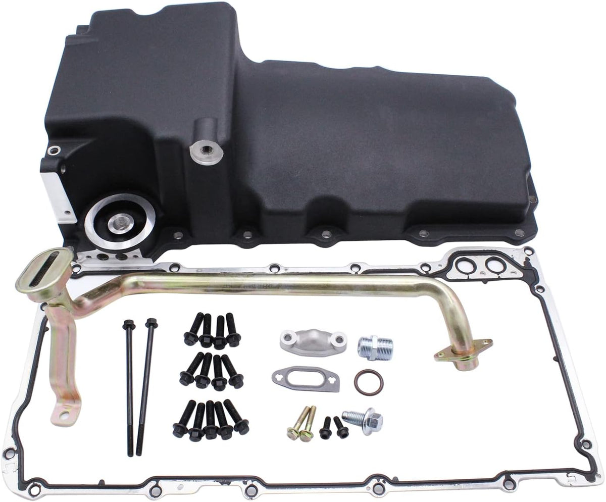 Black Aluminum Rear Sump Oil Pan A80315