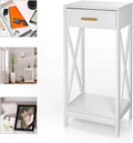 Modern Side Table and Nightstand with Single Drawer J980115