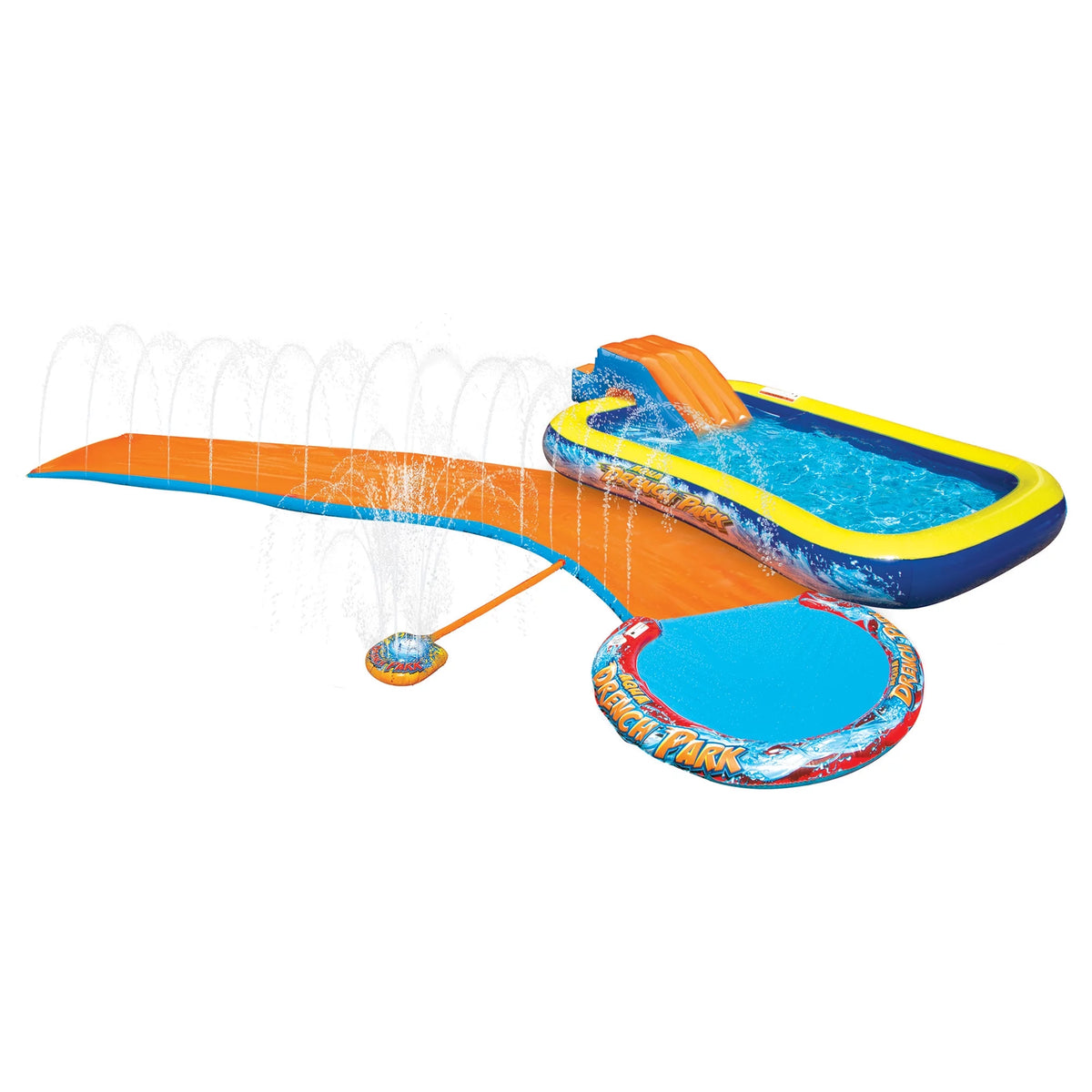 3-in-1 Splash Park with Pool, Sprinkler & Waterslide W653
