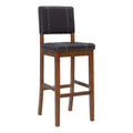 Faux Leather & Wood Bar Stool P946565