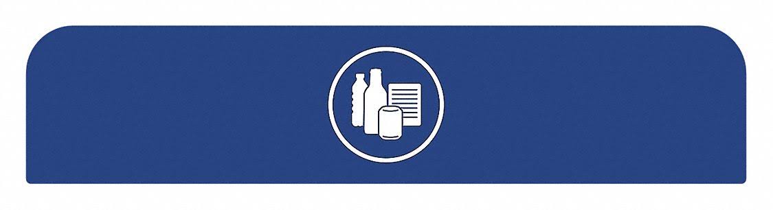 Recycling Sign, Blue U9682