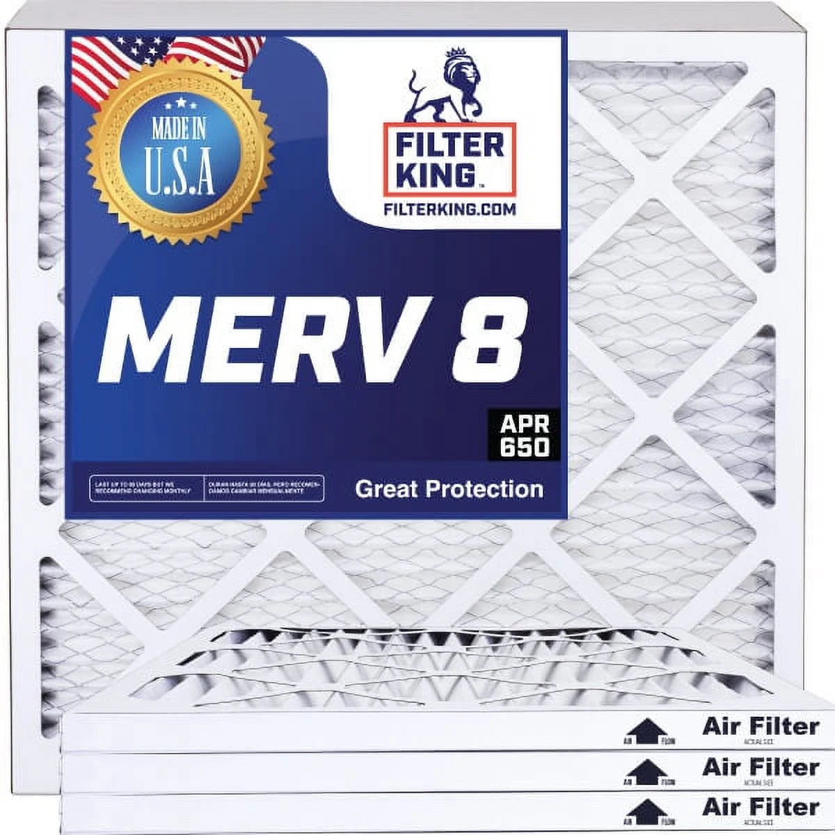 35x66x1 MERV 8 Pleated HVAC Air Filter 4-Pack L10349