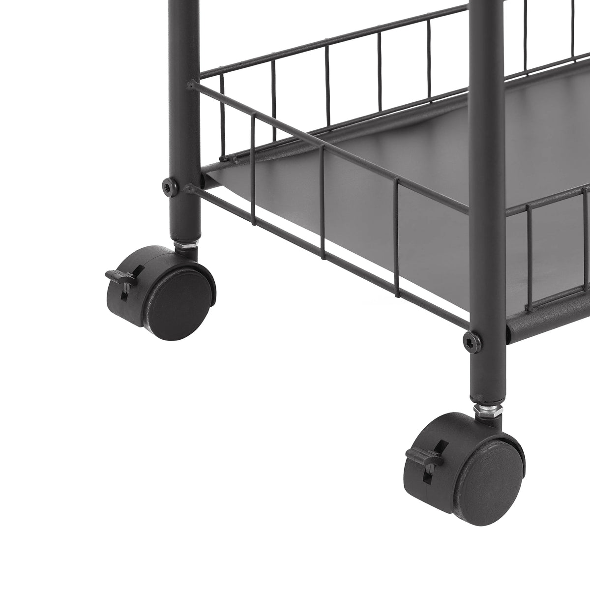 6 Tier Metal Wire Rolling Storage Cart with Baskets D3360