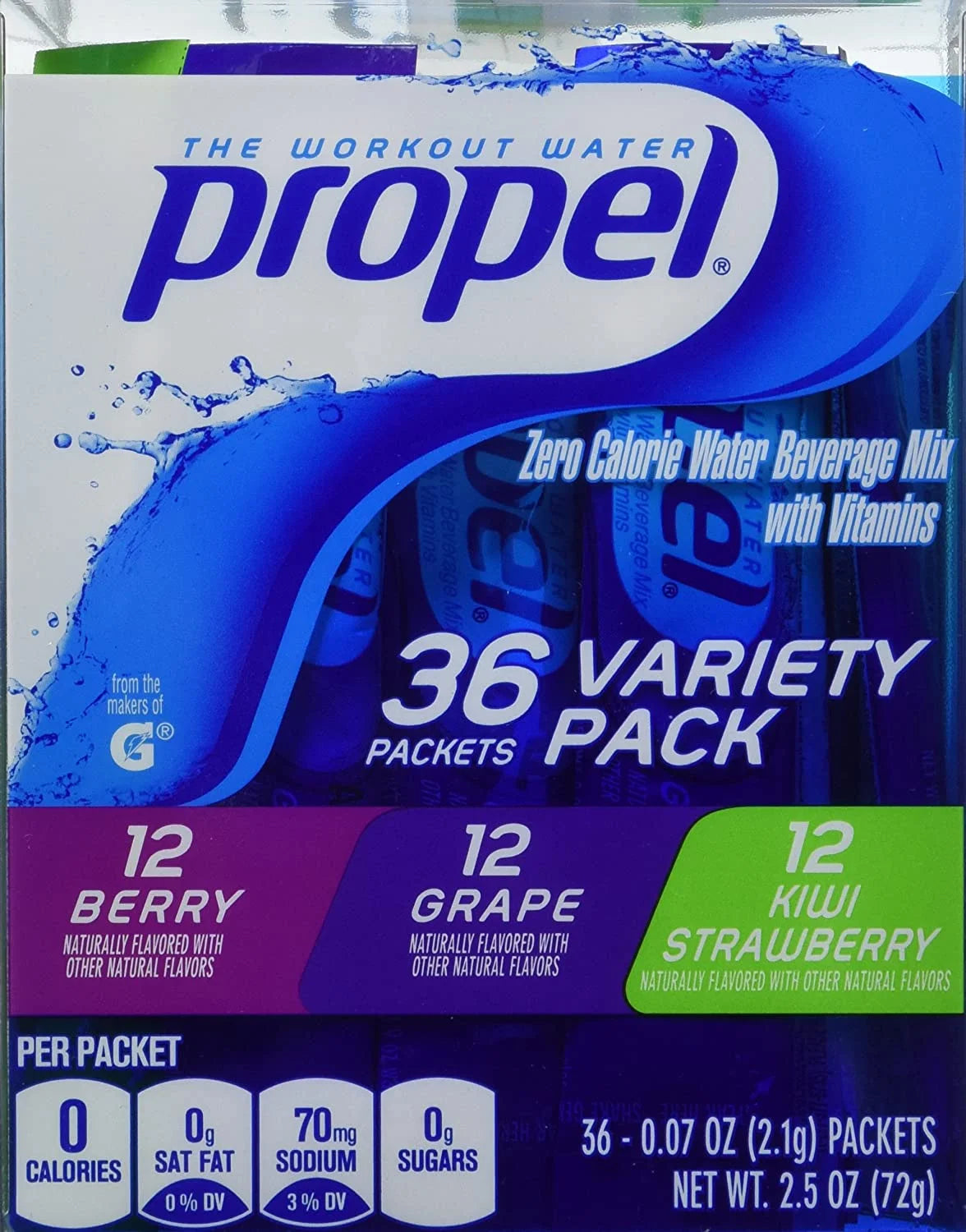 Zero Calorie Nutrient Enhanced Water Beverage Mix (36 packets) Y306452