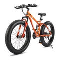 26 Mountain Bike 21 Speed Full Suspension Fat Tire Orange O170176