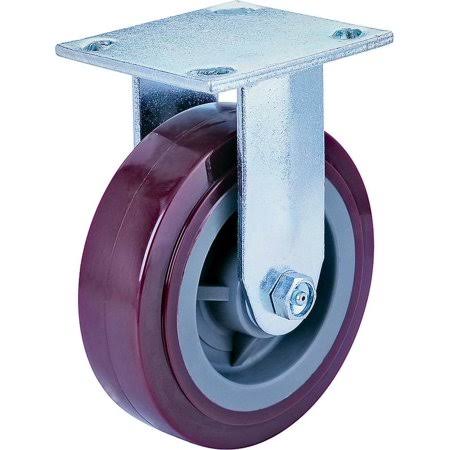 Rigid Polyurethane 8 by 2 inch Plate Caster K920