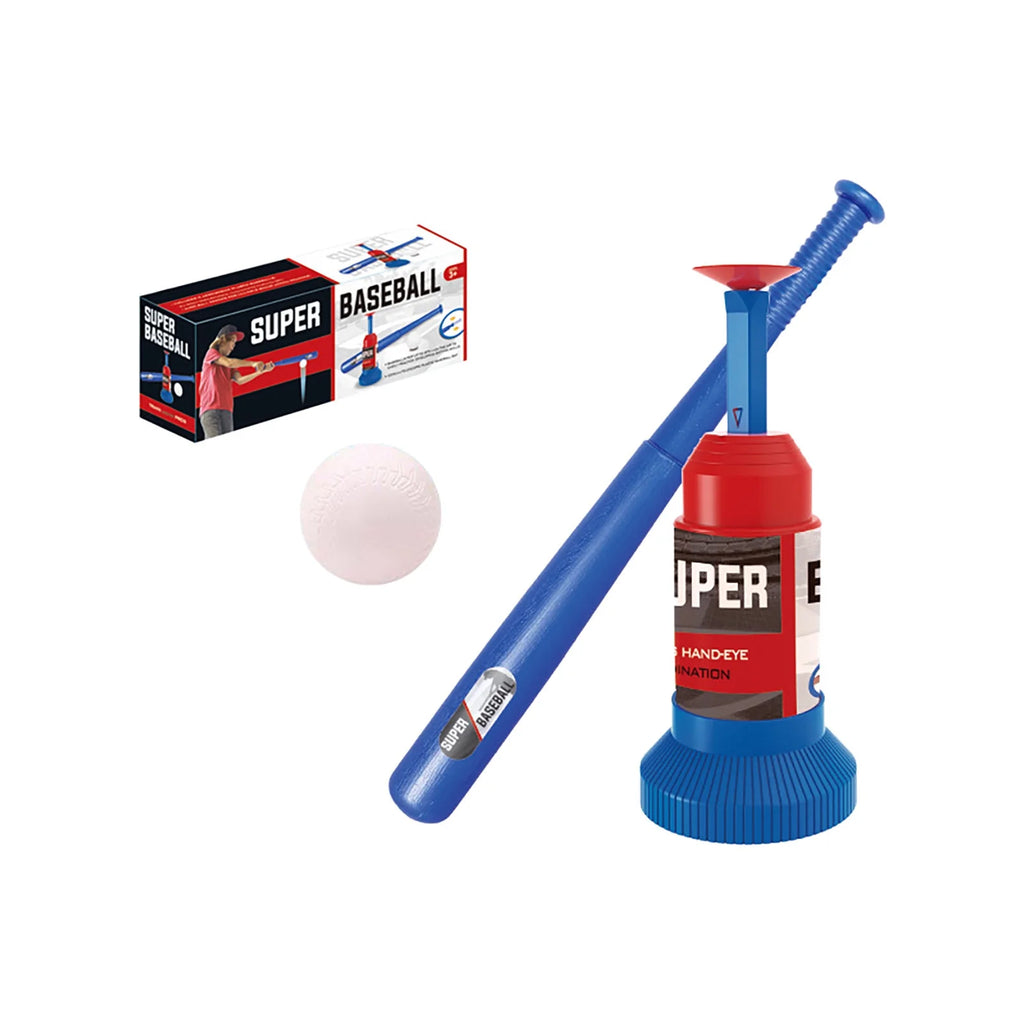 Automatic Launcher Baseball Bat Toys T-Ball Set with Baseball Bat and 3 Baseball C268349
