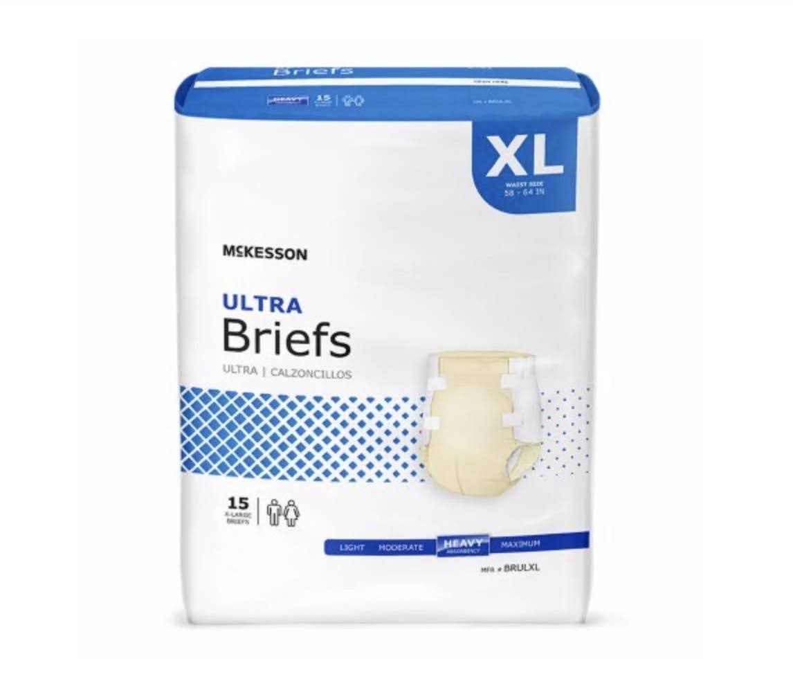 Beige X-Large Adult Brief Case of 60 C162