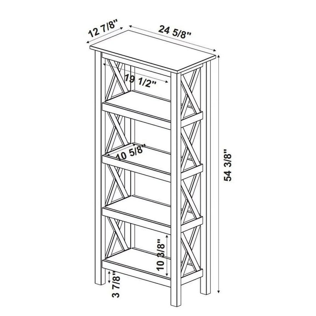 Driftwood Brown Pine Wood Bookcase H341
