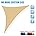 Beige 20' x 20' x 28.3' Right Triangle Sun Shade Sail Pack of 2 Z9072