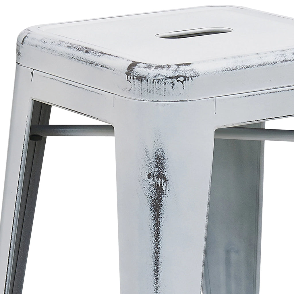 White Outdoor Bar Stool O8602