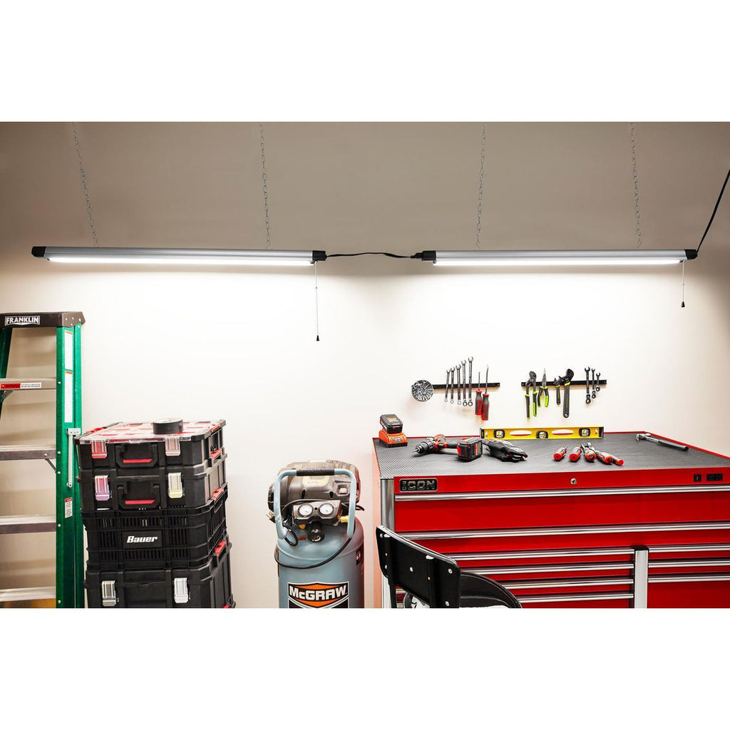 5500 Lumen 4 ft. Linkable LED Hanging Shop Light D878