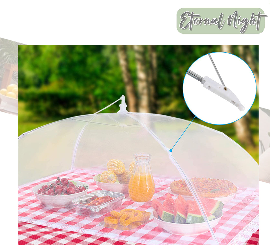 Food Cover Food Tent, 1 Extra Large (40"X24") & 4 Standard (17"X17") Mesh Food Covers J1394