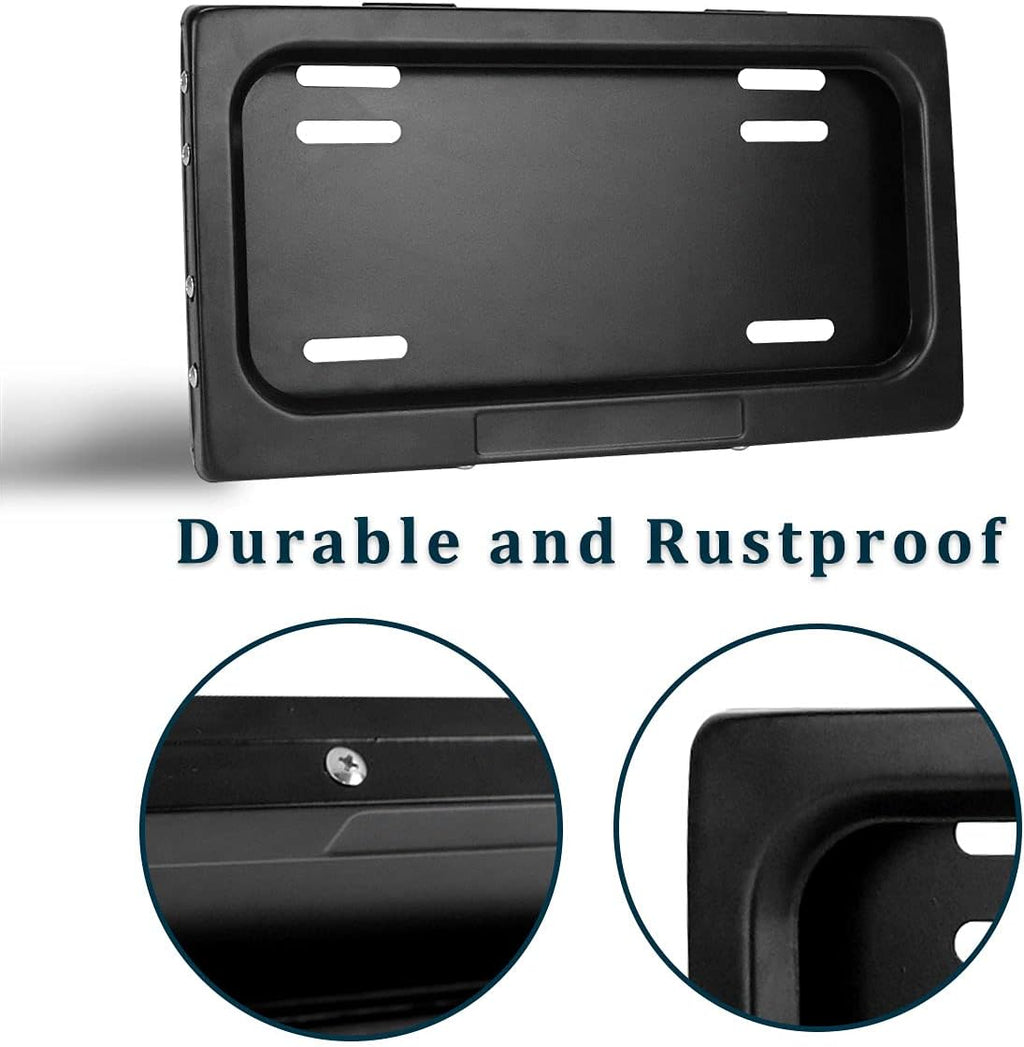 Black License Plate Frame Pack of 2 J638