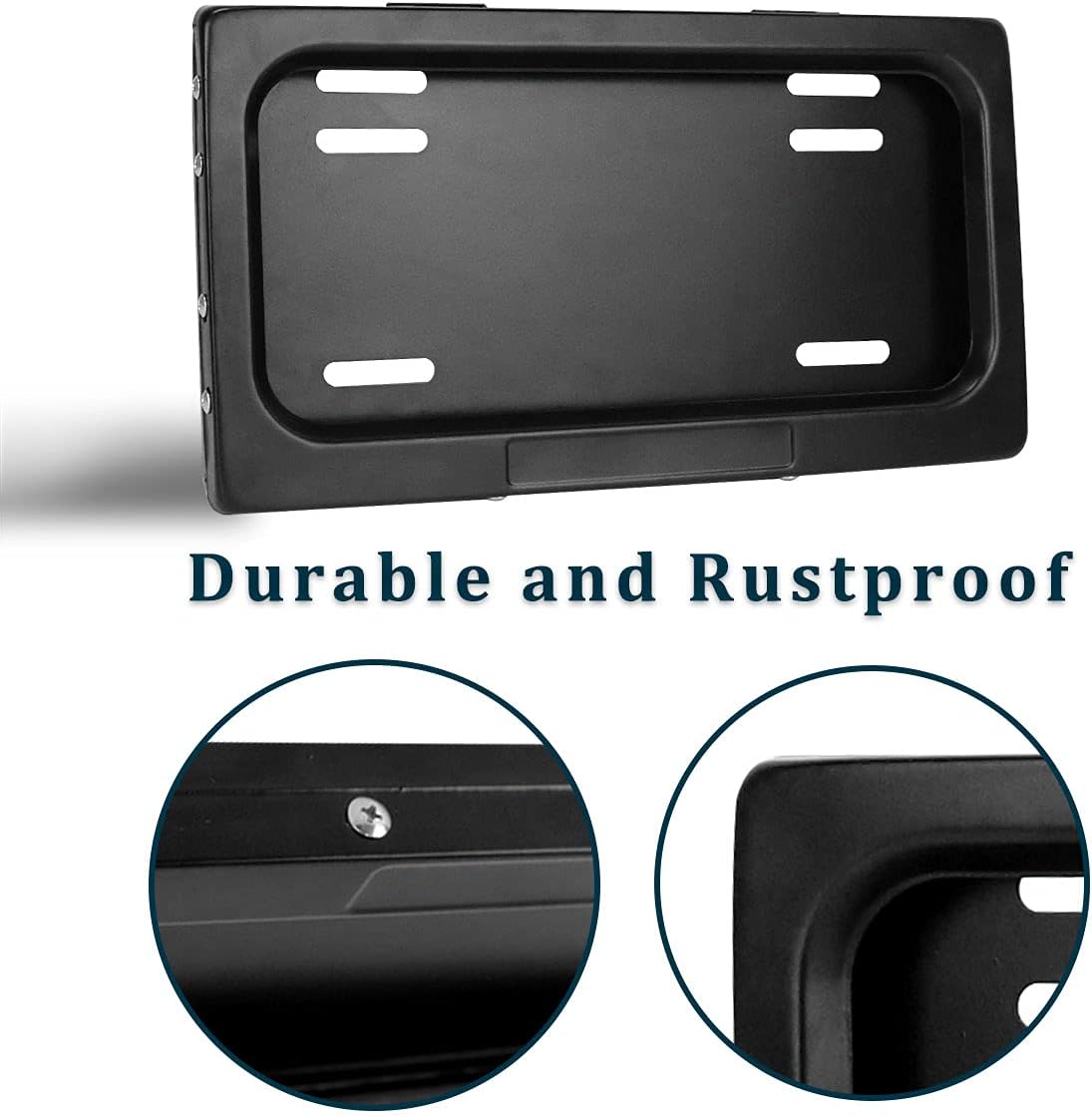 Black License Plate Frame Pack of 2 J638