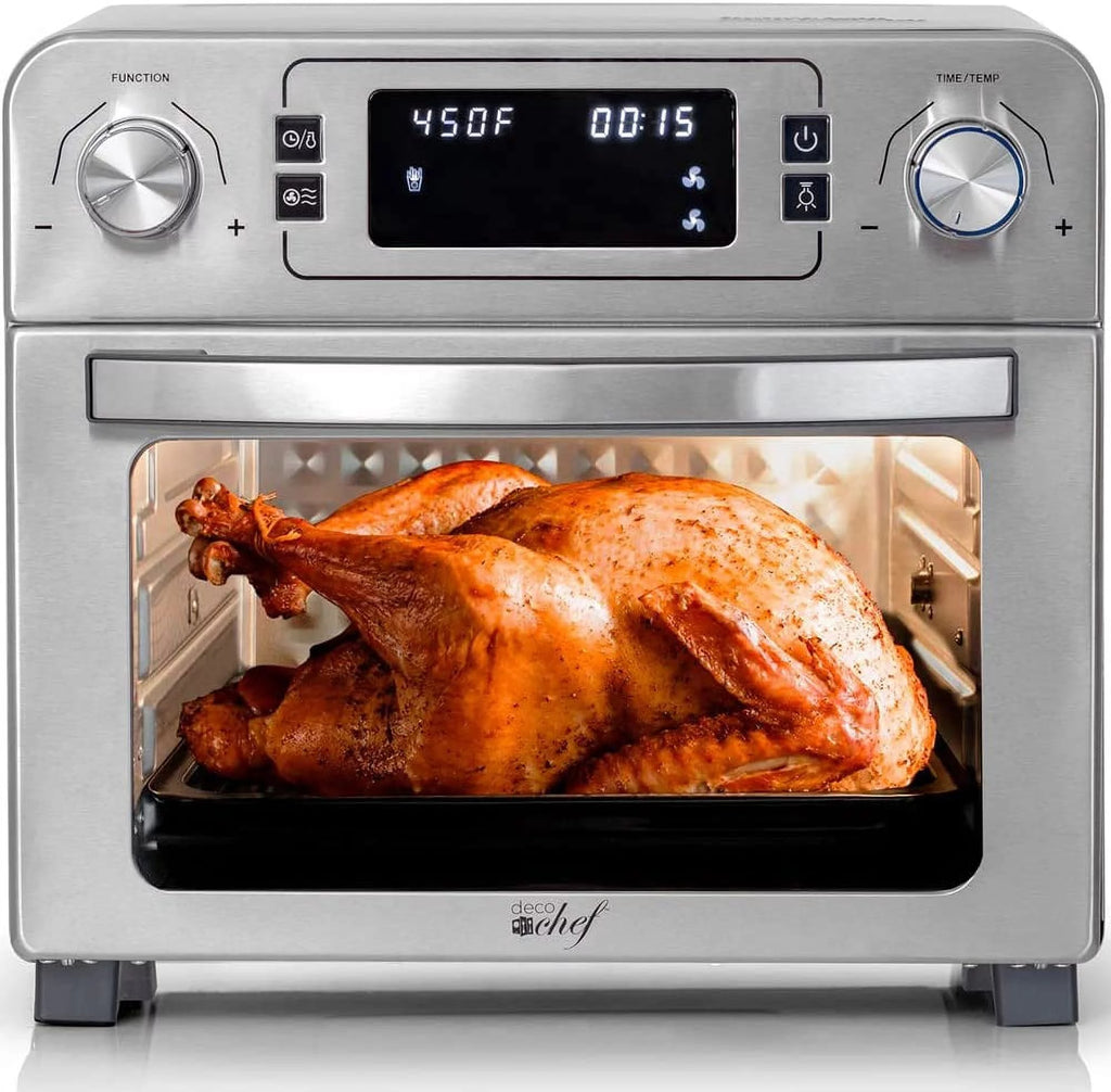 24QT Stainless Steel Countertop Toaster Air Fryer Oven E596455