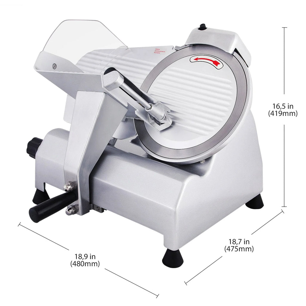 Commercial Electric Food Slicer with 10-inch Stainless Steel Blade X452642