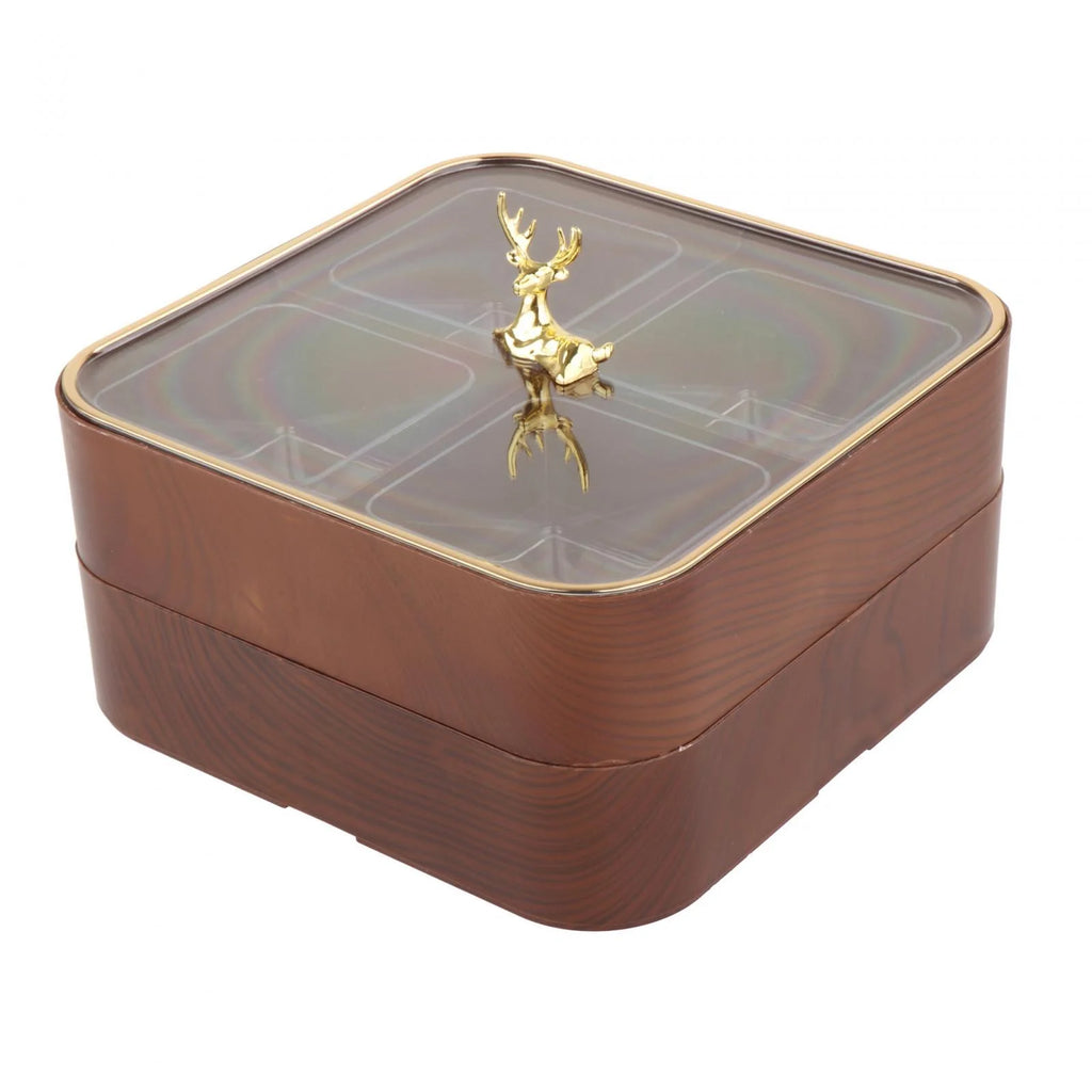 Dried Fruit Snack Candy Tray with Cover G6268