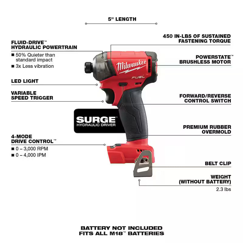 18-Volt Lithium-Ion Brushless Cordless Hammer Drill Impact Driver X9919