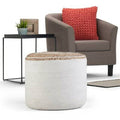 Round Braided Pouf M7785
