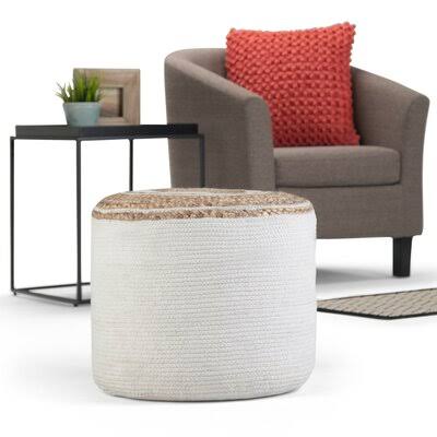 Round Braided Pouf M7785