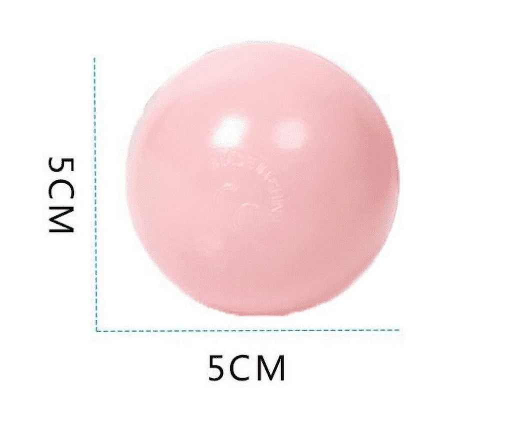 50 Soft Plastic Ball Pit Balls with Storage Bag R3654
