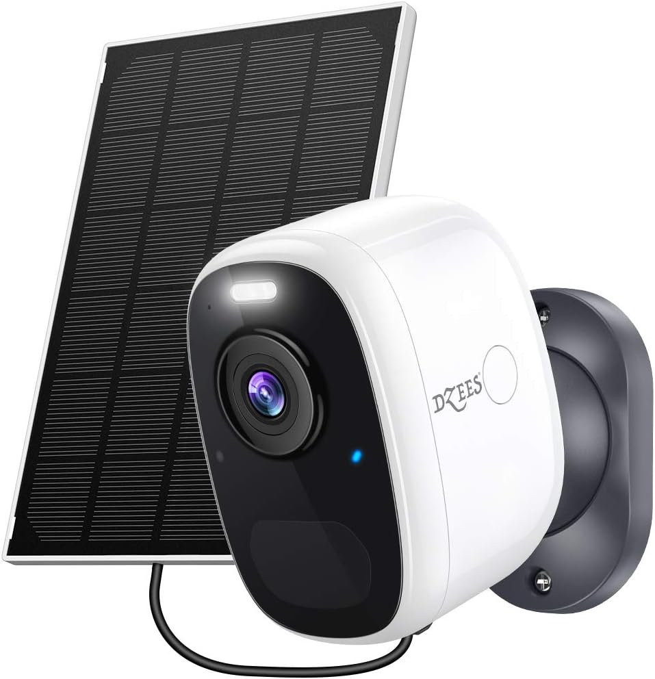 Solar Security Camera Outdoor Wireless WiFi 2K Color Night Vision with Solar Panel T8328