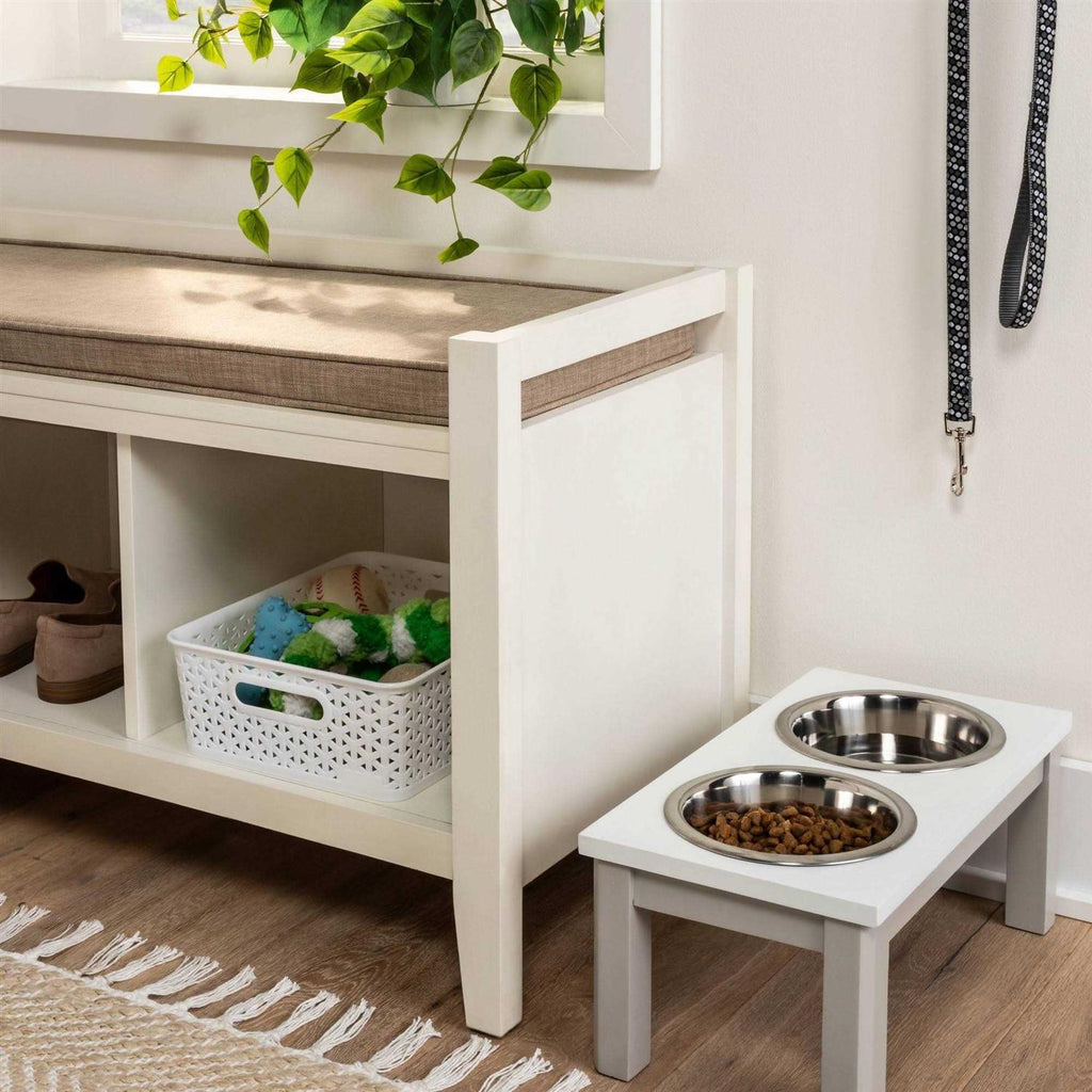 Dual Tone Elevated Dog Bowl O9634