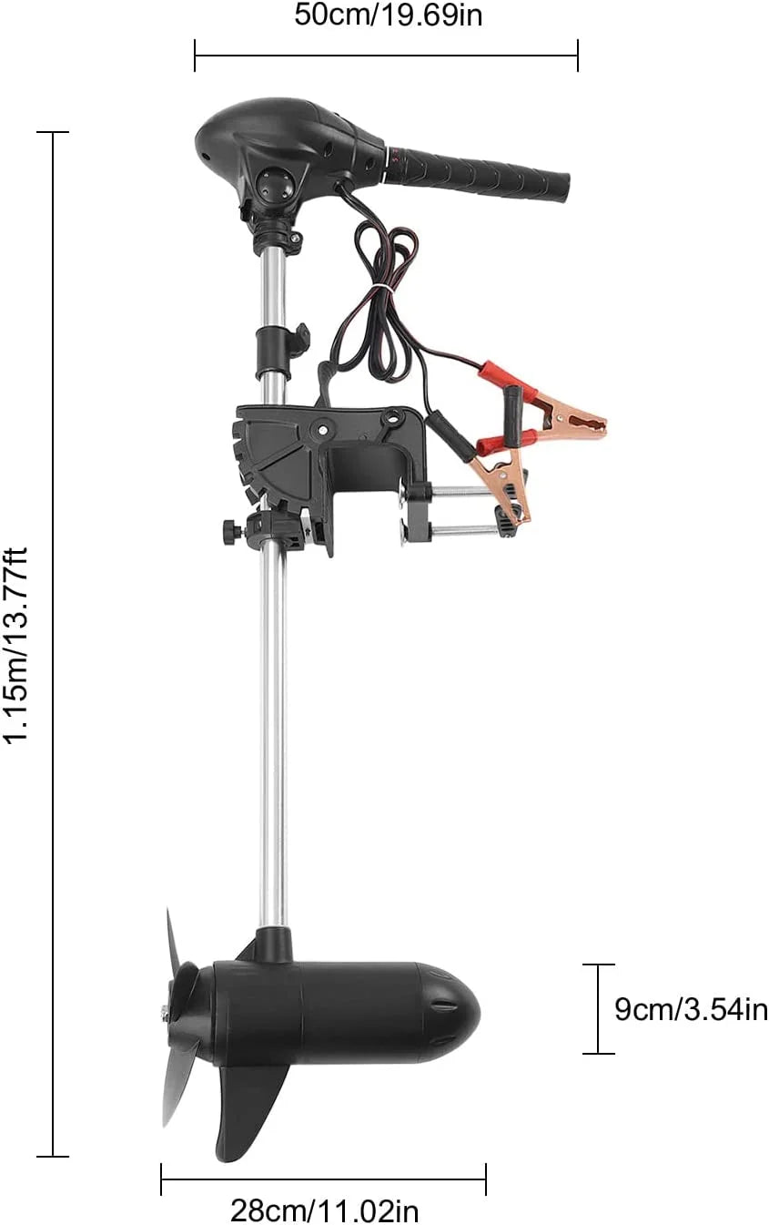 12V Electric Trolling Motor Outboard Engine with LED Display O958