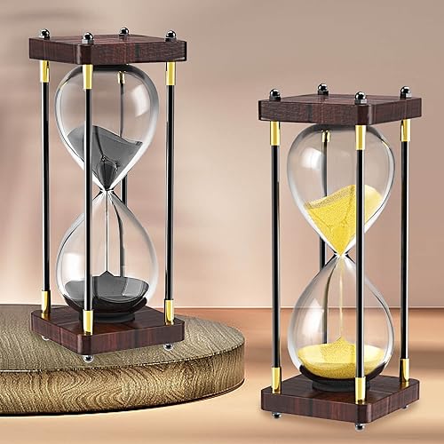 Black 60 Minute Wooden Sand Timer K179989