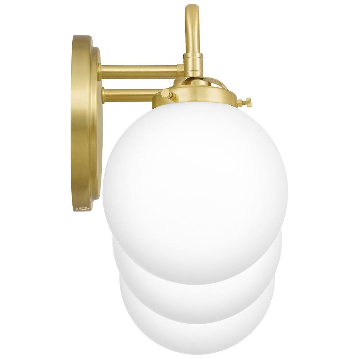 3 Light Satin Brass Bath Light Z806