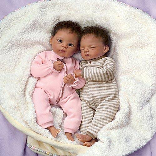13-Inch Realistic Newborn African-American Baby Doll N8138