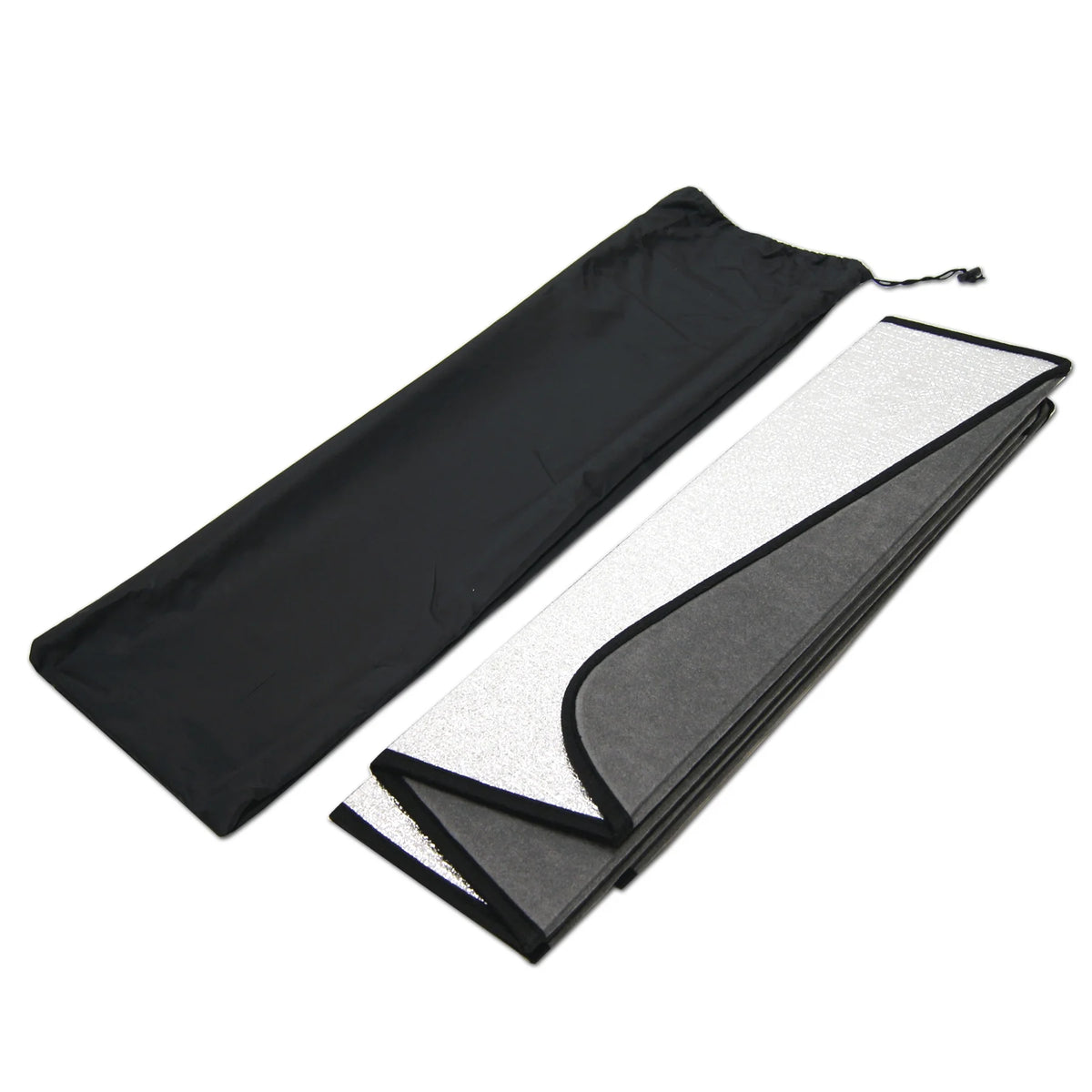 Silver and Grey Windshield Sun Shade Protector for 2018-2021 Toyota Tundra, 1 pcs Set L164