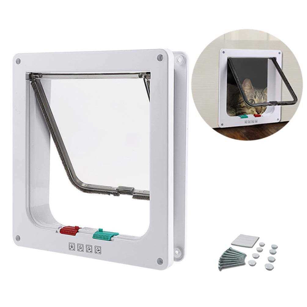 4 Way Locking Cat Flap with Door Liner N279429