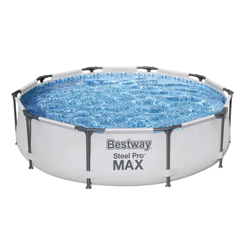 10'x30" Above Ground Metal Frame Swimming Pool with Pump W1307