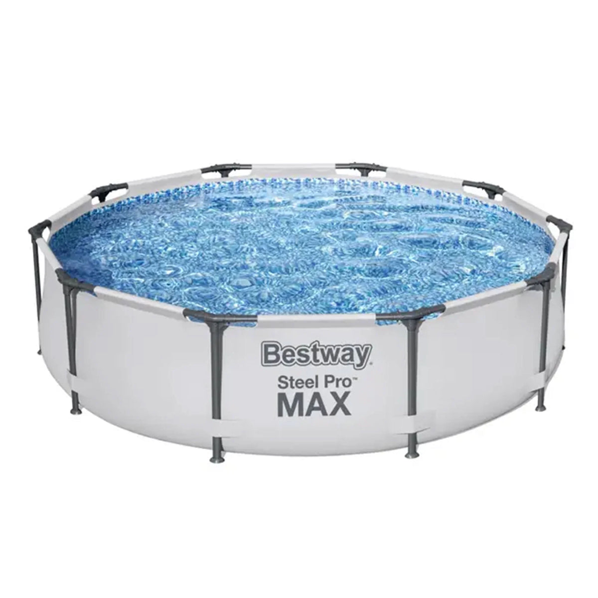 10'x30" Above Ground Metal Frame Swimming Pool with Pump W1307