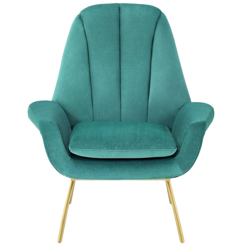 Dusty Rose Velvet Accent Armchair E458