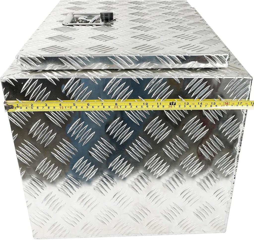 Silver Aluminum Pick Up Truck Bed Tool Box with Lock Keys Y163