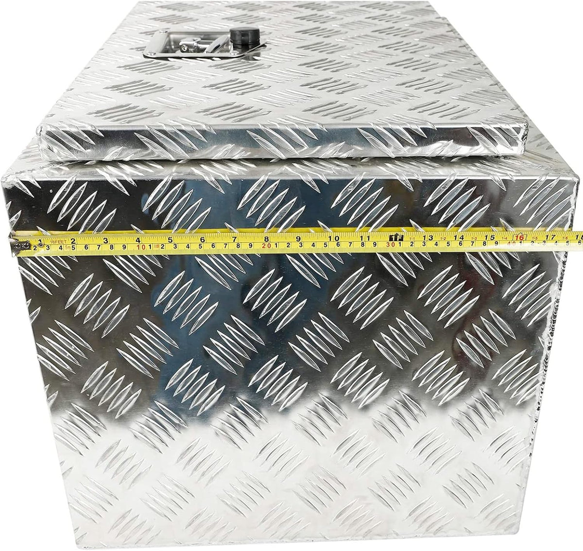 Silver Aluminum Pick Up Truck Bed Tool Box with Lock Keys Y163