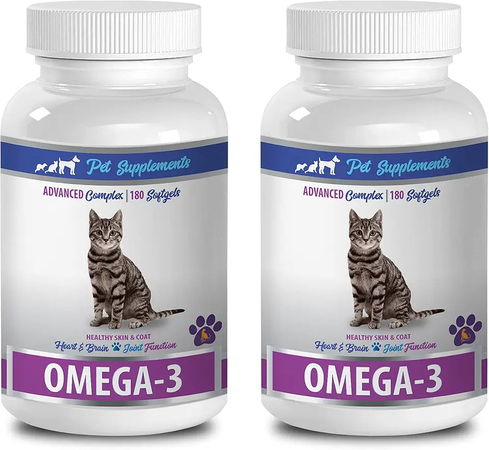 Fish Oil Chews Omega 3 Softgels for Cats 360 Softgels N78957