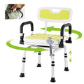 Swivel Shower Chair with Armrests and Back Padded Seat Adjustable Height K12771