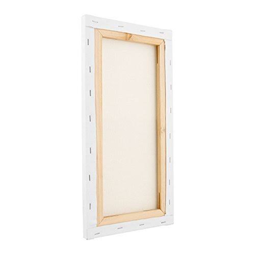 24 inch x 48 inch Stretched Canvas 12-Ounce Primed 6-Pack White Blank 3/4 inch Profile Q756597