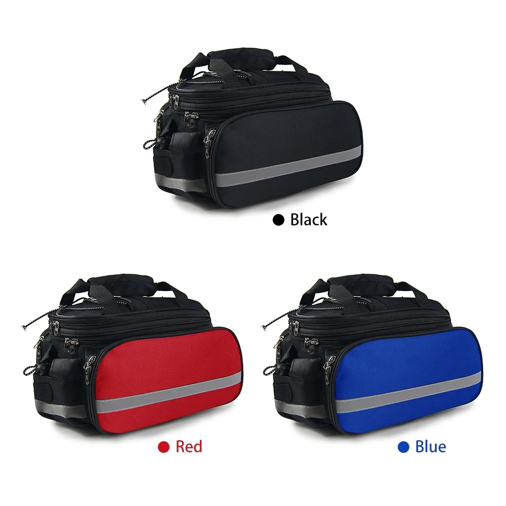 Rear Seat Bag Expandable MTB Bike Rack Bag with Rain Cover F533