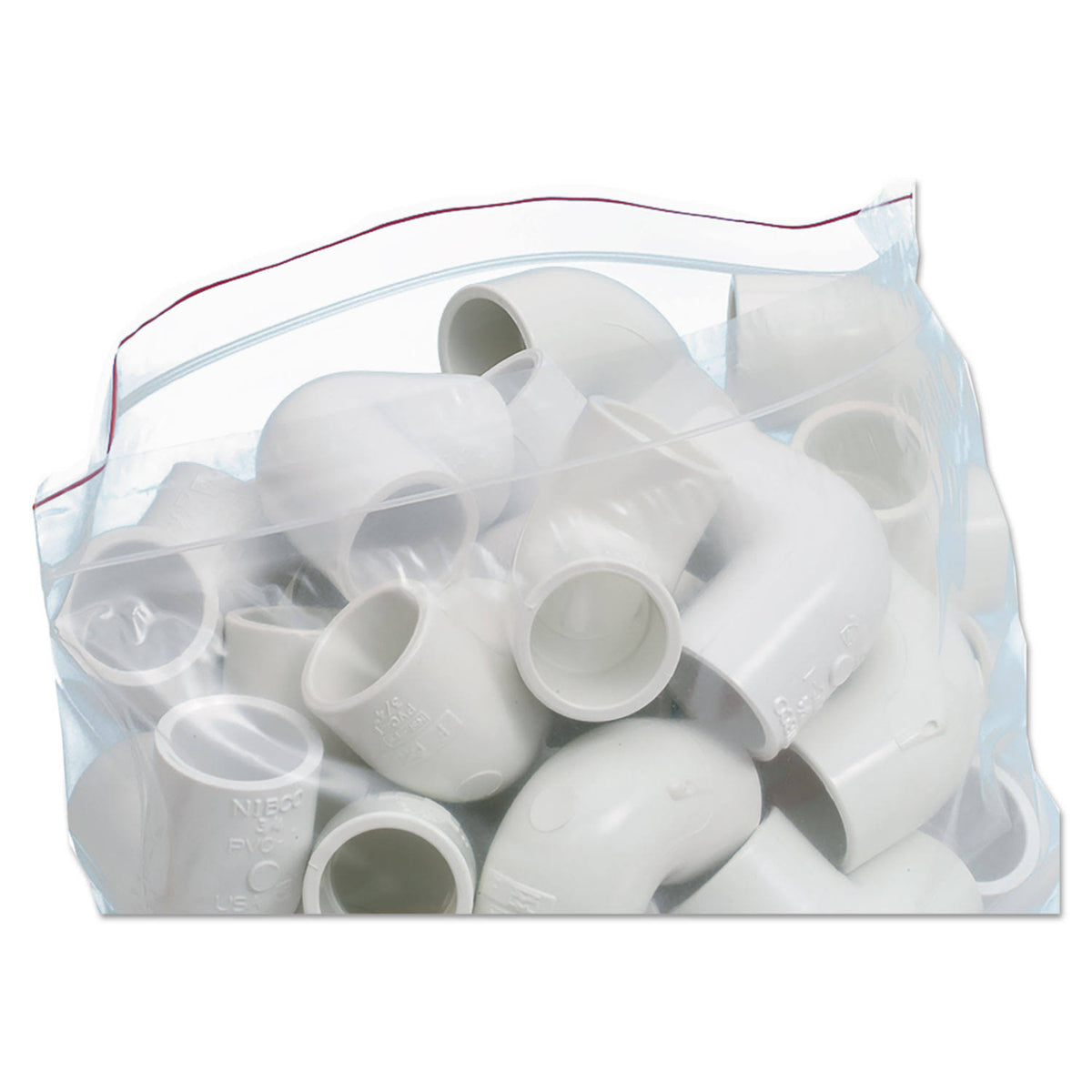 Clear 6 x 6 Zipper Seal Closure Bags, 1000/Carton L552