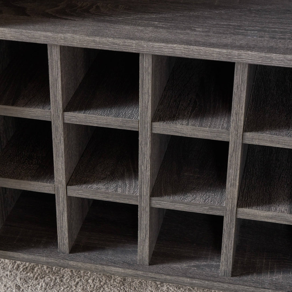 Sonoma Gray Oak and Black Finish Bar Cabinet K833892